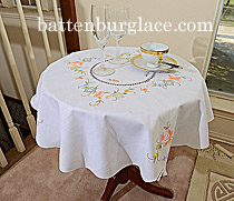 round toppers, round tablecloths