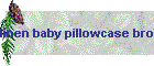 linen baby pillowcase brown dots