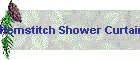 Hemstitch Shower Curtain Solid color