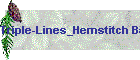 Triple-Lines_Hemstitch Baby pillowcase